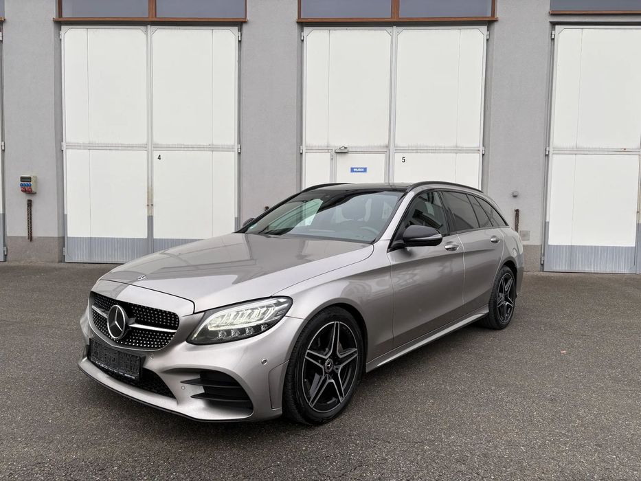 Mercedes-Benz Klasa C 220d, AMG, Panorama dach, LED Performance, TOP, Oryginał, Z Niemiec