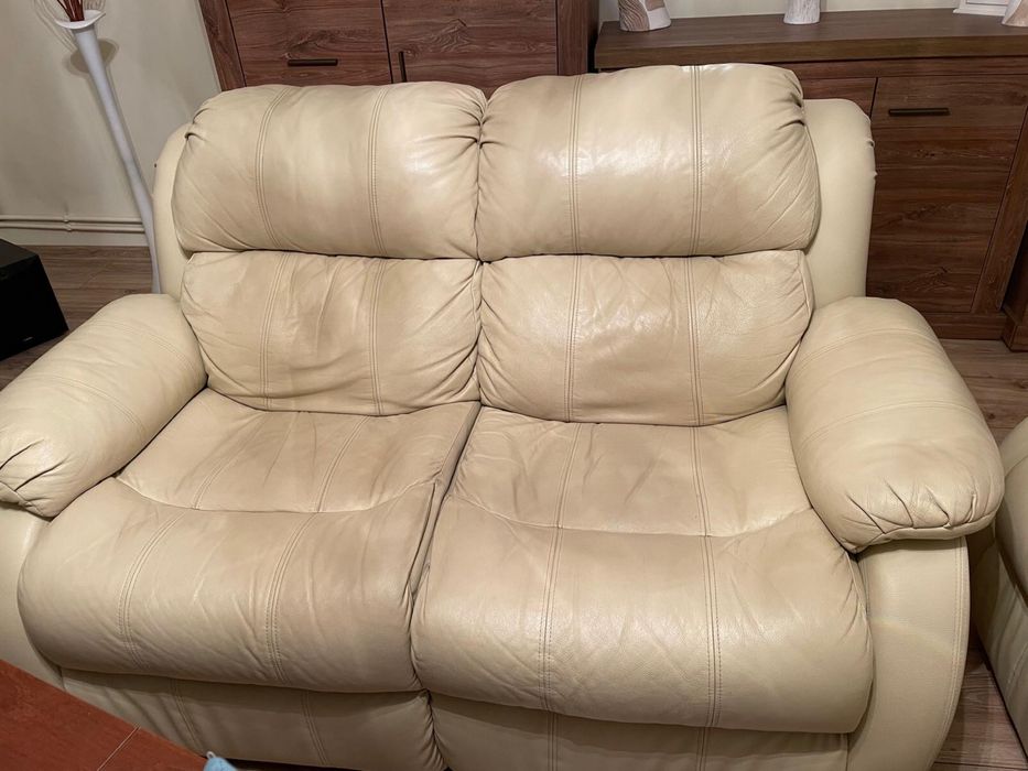 Sofa wypoczynkowa skóra/ komplet skórzany