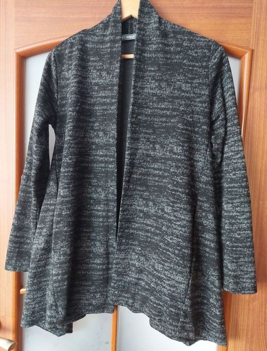 Damski kardigan Grey wolf z kieszeniami