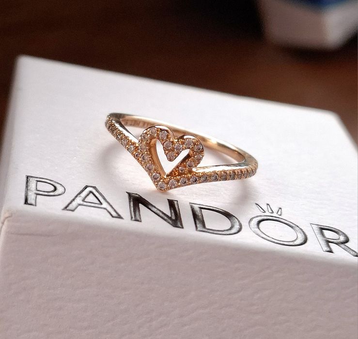 Pierścionek Pandora rozmiar 50 Rose Gold nowy