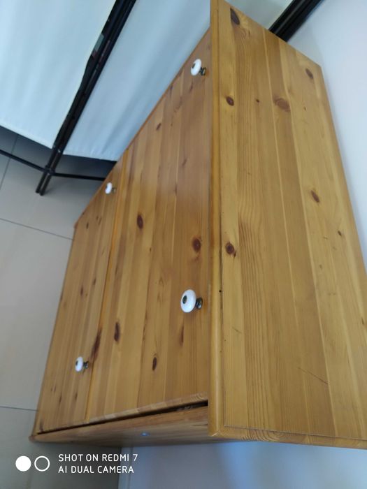 Szafka na buty + lustro lita sosna