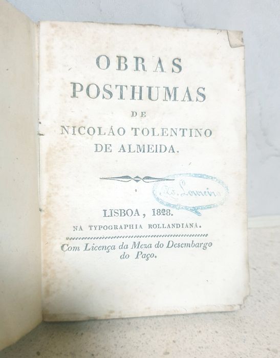 Conjunto de 3 livrinhos de 1828: Nicoláu Tolentino de Almeida