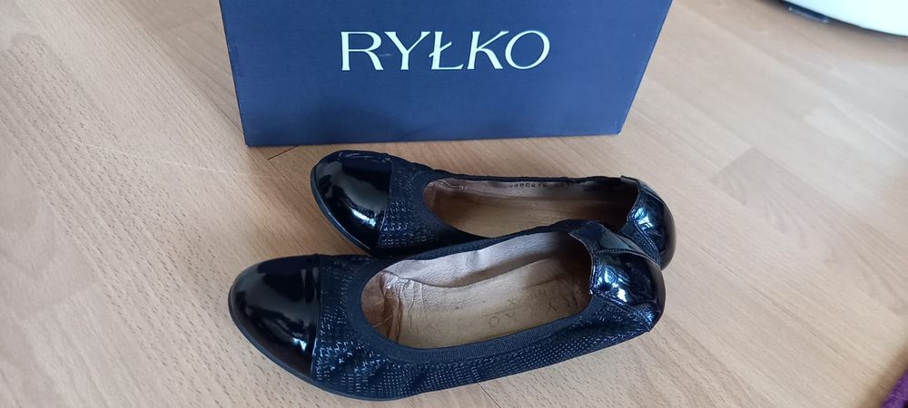 Baleriny Ryłko 37,5. Stan idealny! Skóra naturalna.
