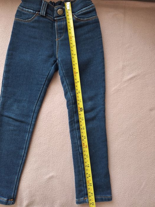 Ocieplane spodnie jeansowe 104/110