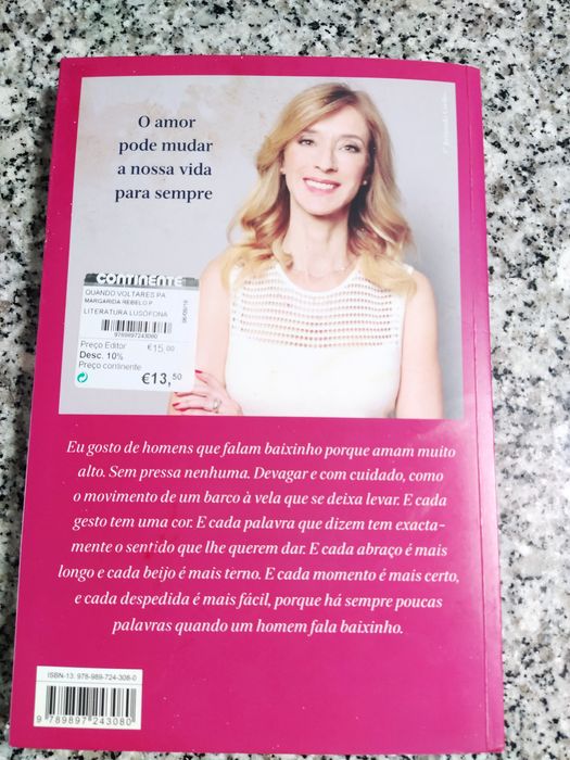 Livro de Margarida Rebelo Pinto. Título Quando voltares para mim