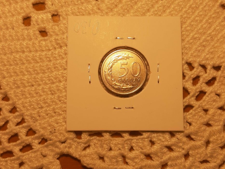 Polónia - moeda de 50 groszy de 2013