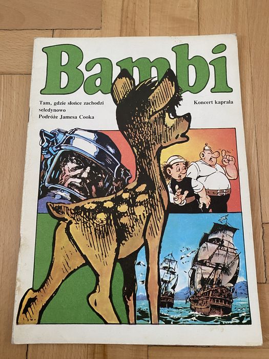 Bambi, Podroże Jamesa Cooka, Tam, Gdzie Słońce Zachodzi Seledynowo w.1
