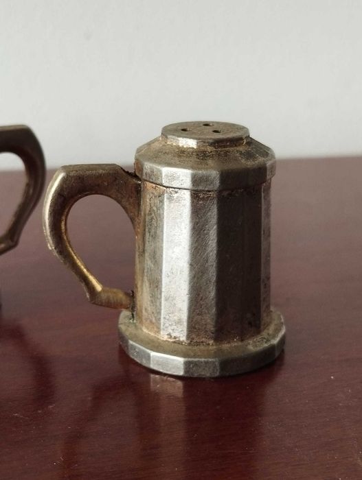 Saleiro e Pimenteiro Estanho Canecas Cerveja