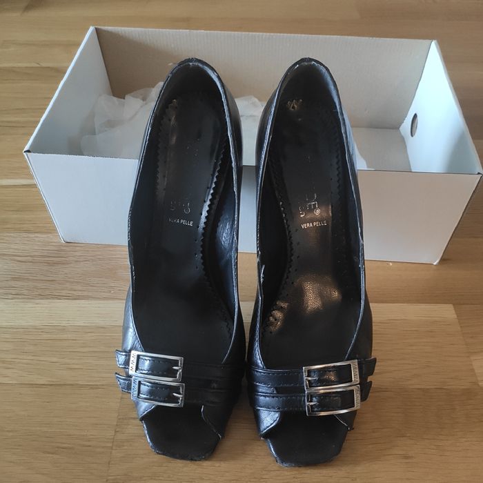 Intershoe collection czarne szpilki