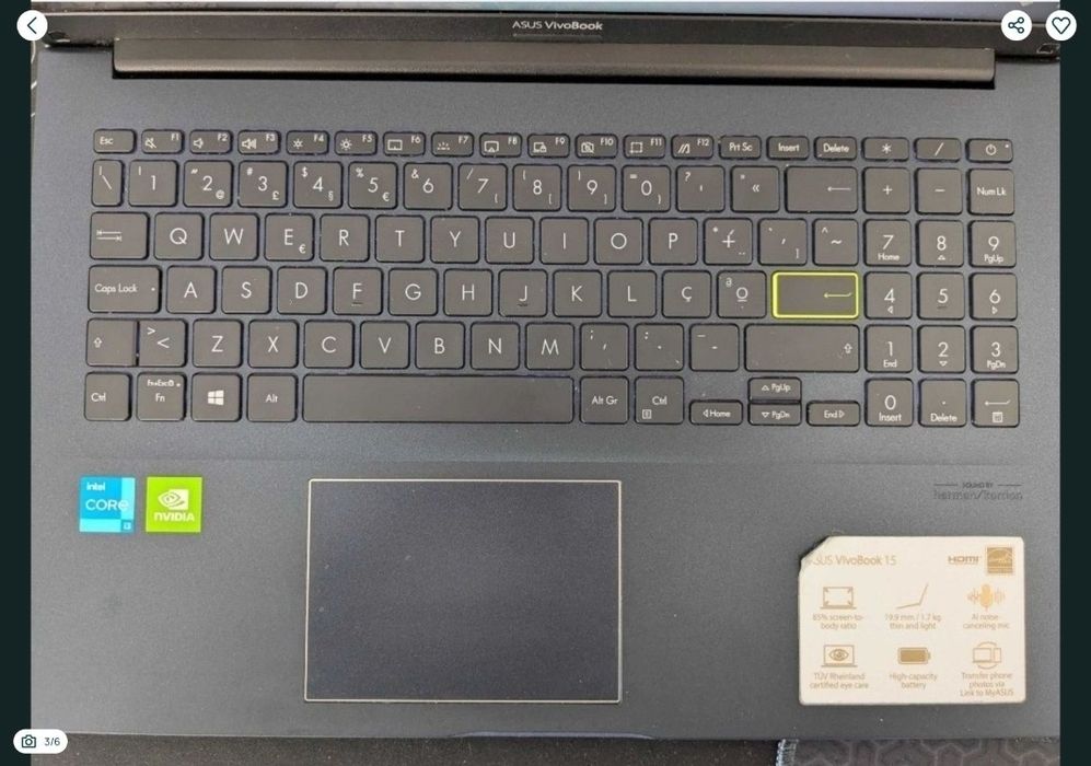 ASUS VivoBook 15 i3-1125G4 | NVIDIA MX330 | 8GB RAM | 512GB SSD