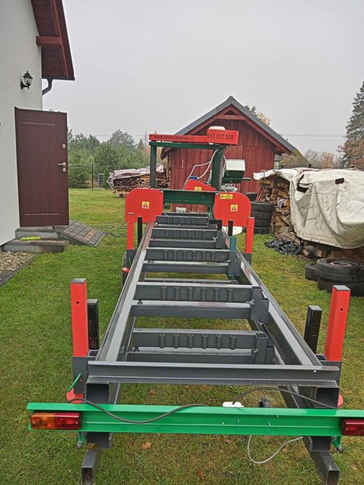 Trak mobilny - przecieranie drewna u klienta, bytow, chojnice, lebork