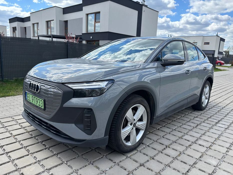 Audi Q4 Sportback e-tron Gwarancja ASO, Salon Polska, 1 właściciel Vat23%/ 96 585zł netto