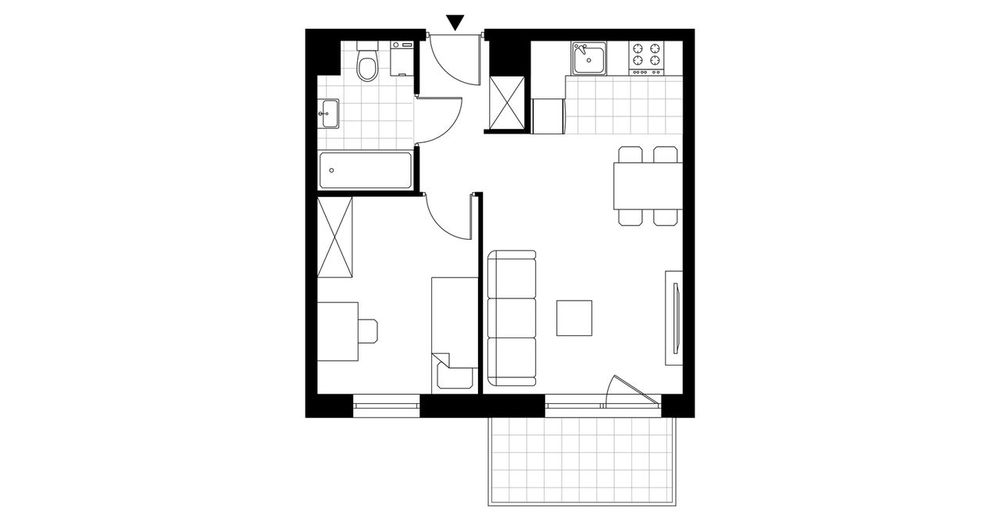 2-pokojowe mieszkanie 36m2 + balkon