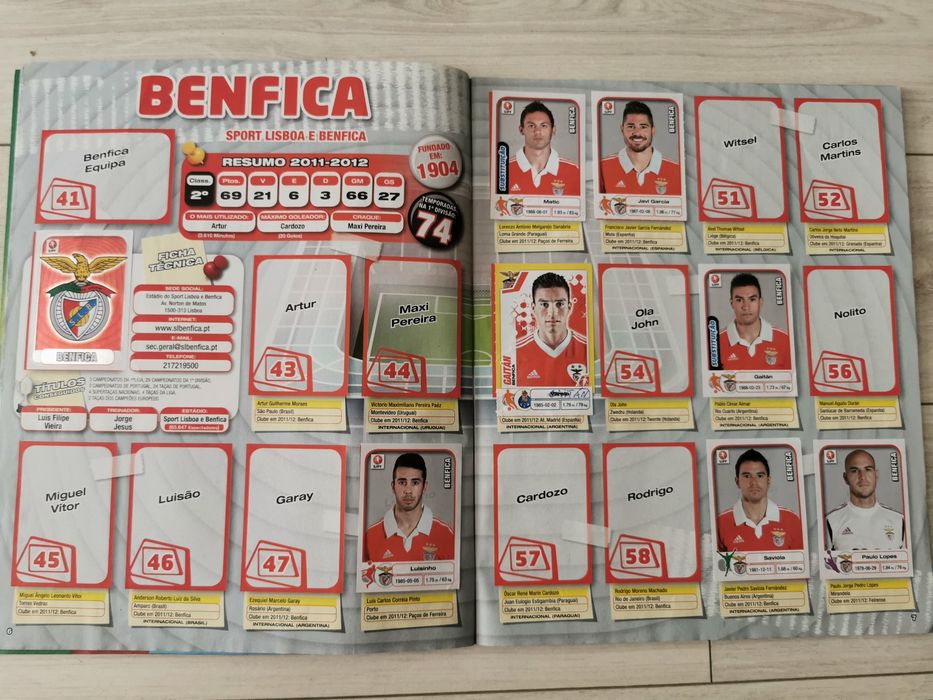 Caderneta Cromos (Panini) Liga Portuguesa