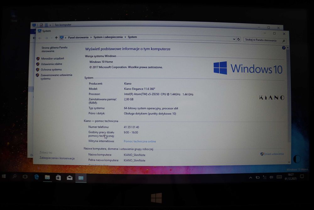 Laptop Kiano Elegance 11.6 11,6 " Intel Atom 2 GB / 32 GB (6625)