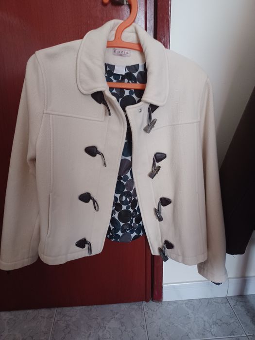 Casaco de fazenda bege