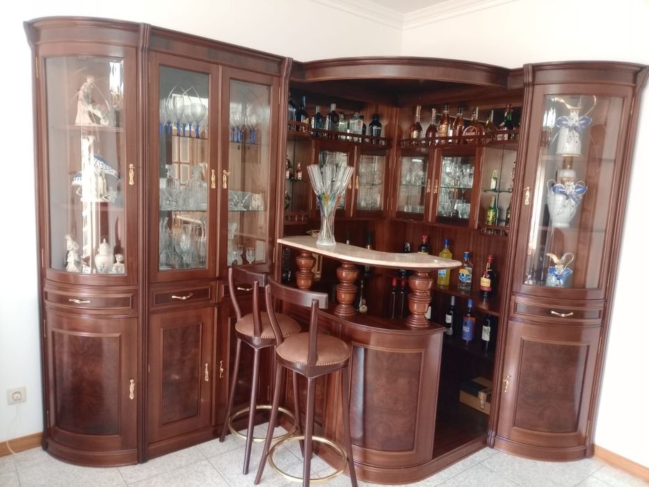 Bar Sala Madeira maciça cerejeira