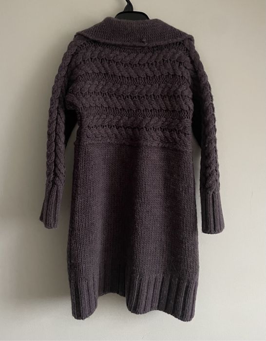 Benetton welniany rozpinany sweter kardigan 122/128
