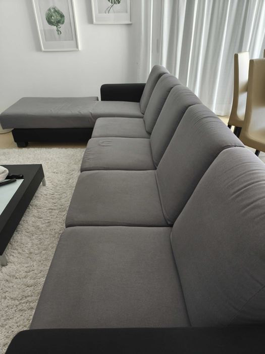 sofa sala com chaise long