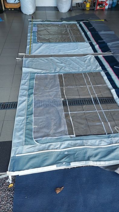 Ściany Boki do Przedsionka Namiotu Przyczepy Kempingowej Jak Nowe kpl.