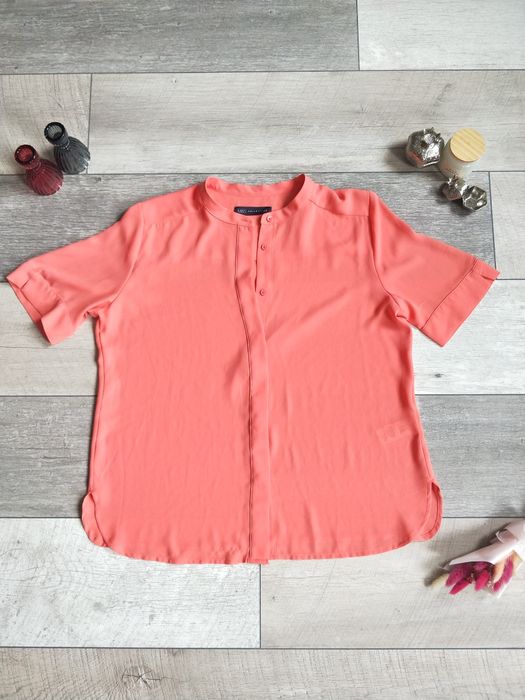 Розовая коралловая блуза