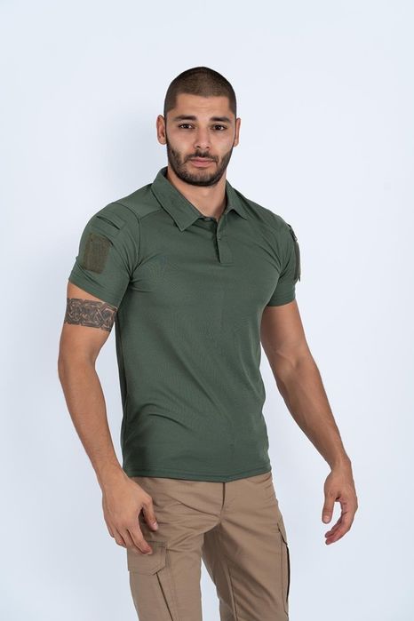 Футболка військова Пoлo Combat Tactikal хакі XL - 3XL