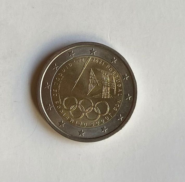 Moeda 2€ - Portugal - 2021 - Jogos Olímpicos de Verão em Tóquio