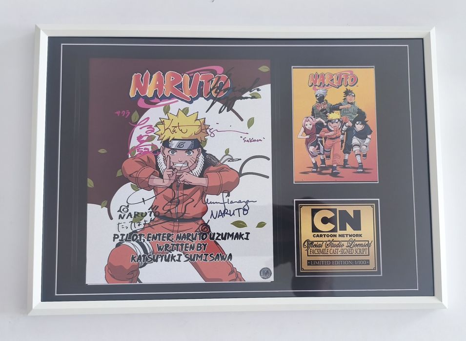 Moldura Série Naruto com Autógrafos (A4)