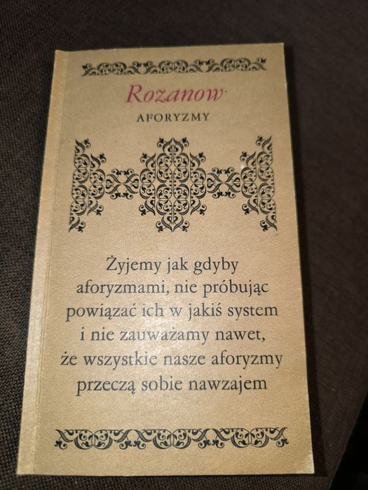 Rozanow Aforyzmy bdb