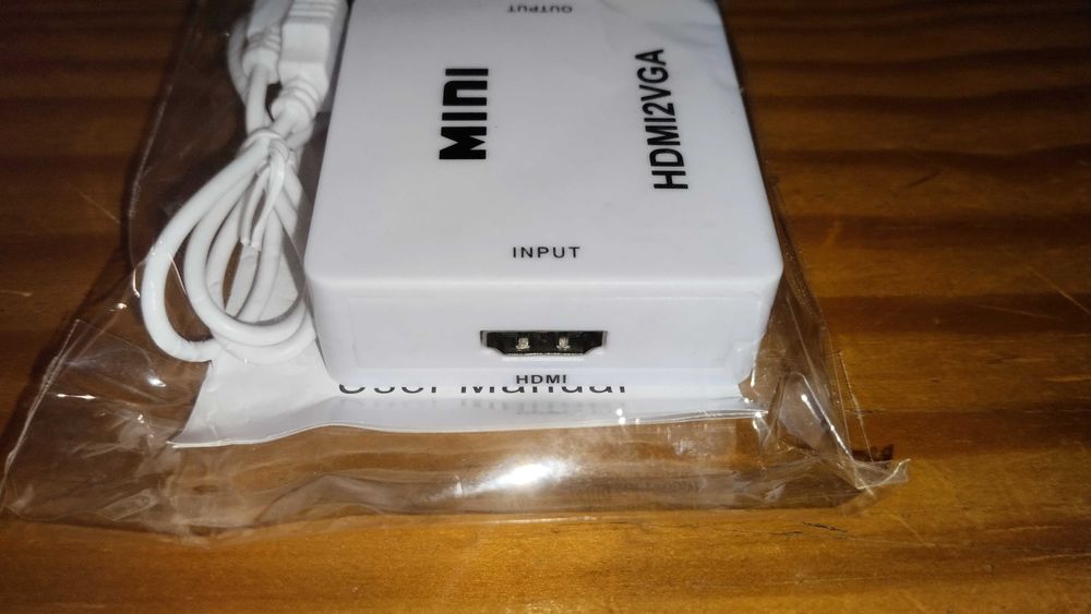 Conversor HDMI para VGA - Novo e Lacrado