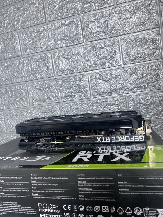 Відеокарта Asus Rog-Strix-RTX3060 12 Gb