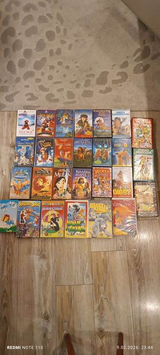 Bajki Vhs , 27 kaset