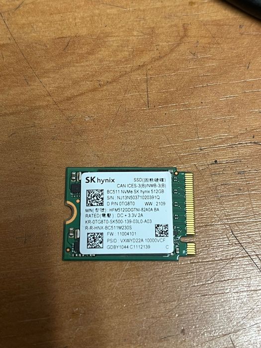 Dysk SSD M.2 NVMe 512GB SK Hynix