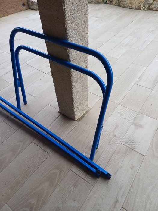 Cama solteiro ferro azul