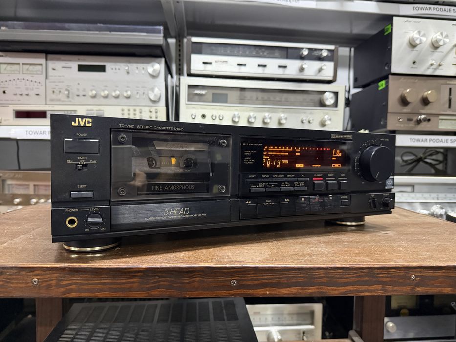 ‼️ JVC TD-V621 – Magnetofon Kasetowy Hi-Fi z Dolby B/C, HX Pro i 3-Głowicowy | Audio Room