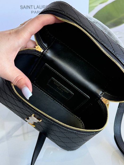 Жіноча сумка YSL чорна | люкс стиль | комплект коробка + пильник