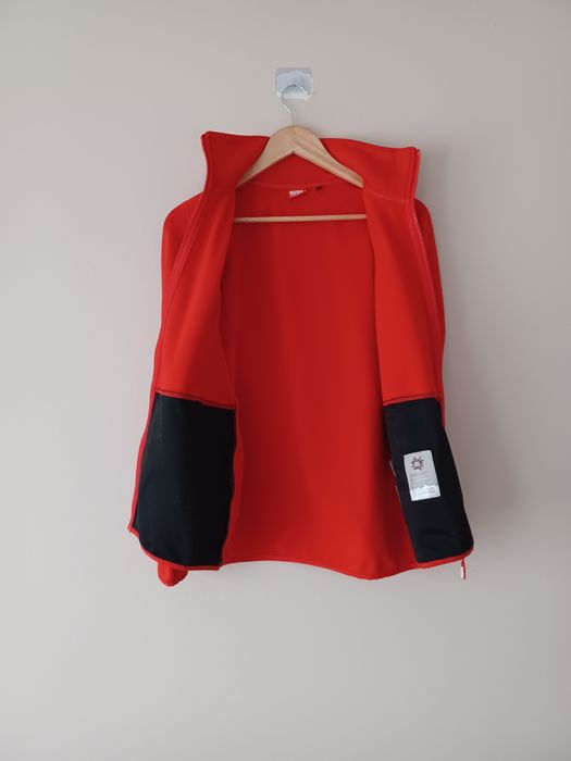 Sportowa bluza full zip streetwear M czerwona Husky