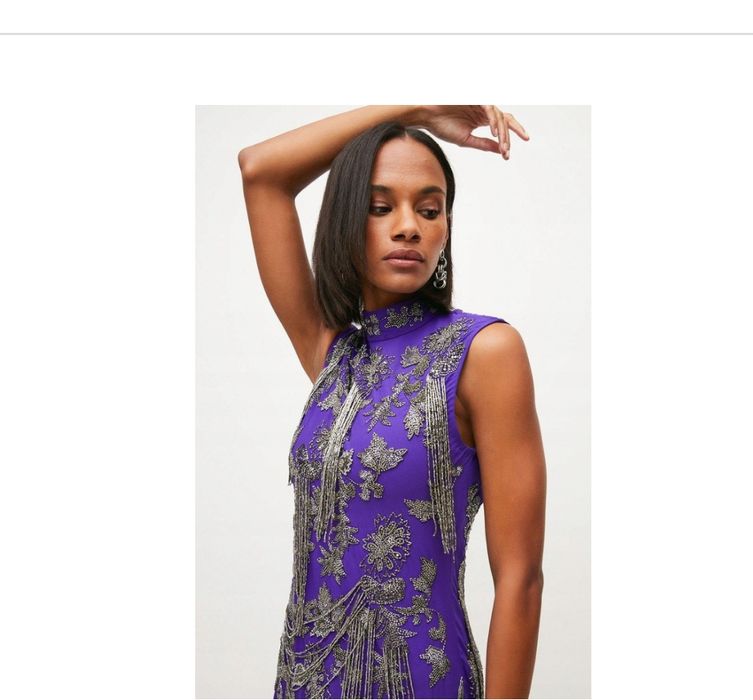 Sukienka bogato zdobiona Karen Millen