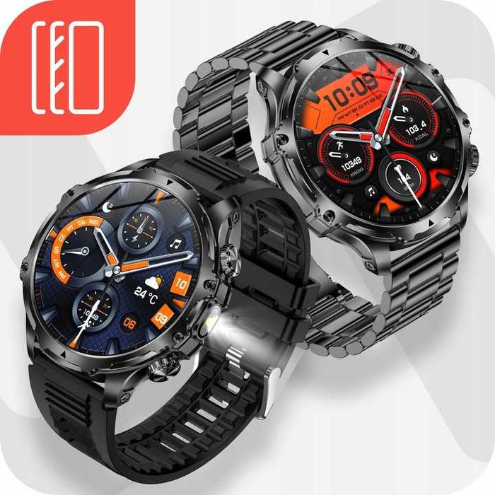 Zegarek SMARTWATCH Męski Rozmowy Duża Bateria 700 mAh WODOODPORNY