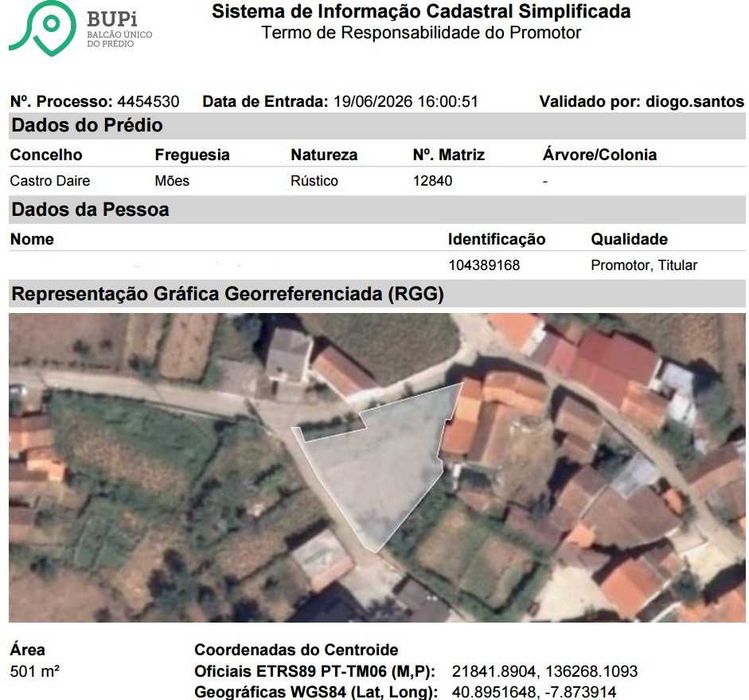 Lote para Construção (501m2) + 2 Terrenos Rústicos (1909m2) – A 7 km de Castro Daire