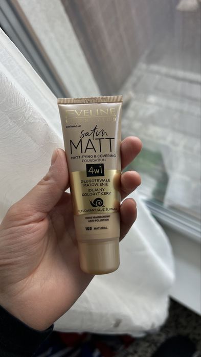 eveline cosmetics satin matt podkład do twarzy