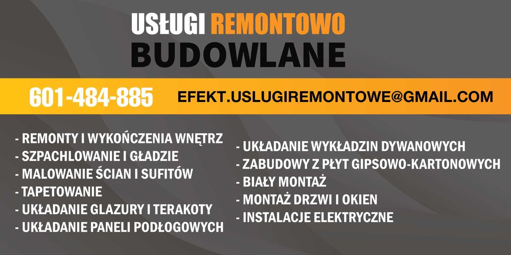 Usługi budowalne, remonty, wykończenia, kafelkarz, glazurnik, łazienki