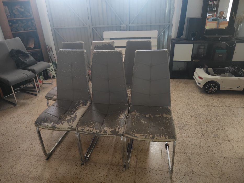 6 cadeiras de sala,conjunto completo
