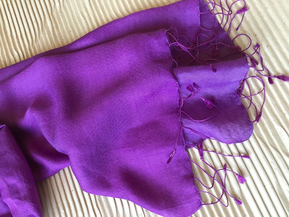 шерстяной палантин. настоящая пашмина.