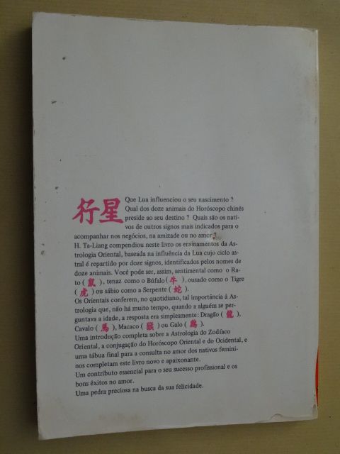 Astrologia Oriental de H. Ta Liang