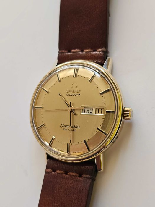 Omega Seamaster de Ville Pie Pan 14k 585 złoty z 1977 roku