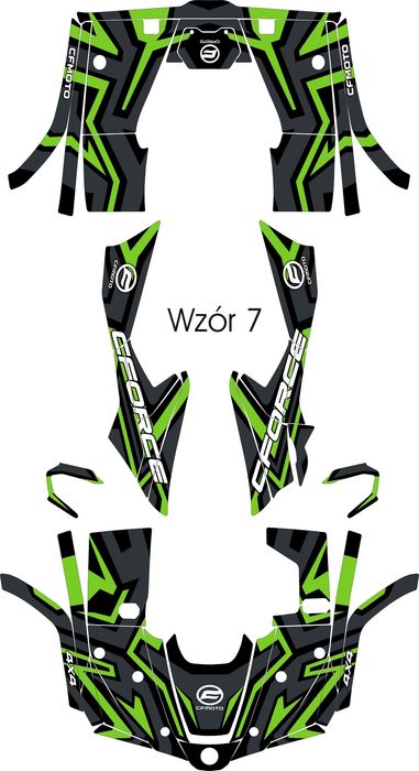 Naklejki CFmoto 450L - 520L 2023+ okleina Cforce