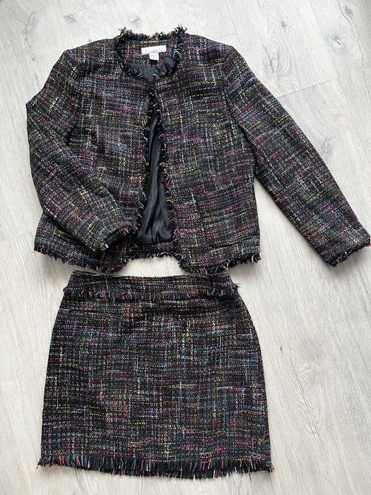 Твідовий костюм H&M: жакет та спідниця у стилі Chanel