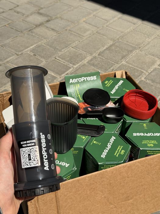 Оригінал AeroPress GO ручна кавомашинка кавоварка