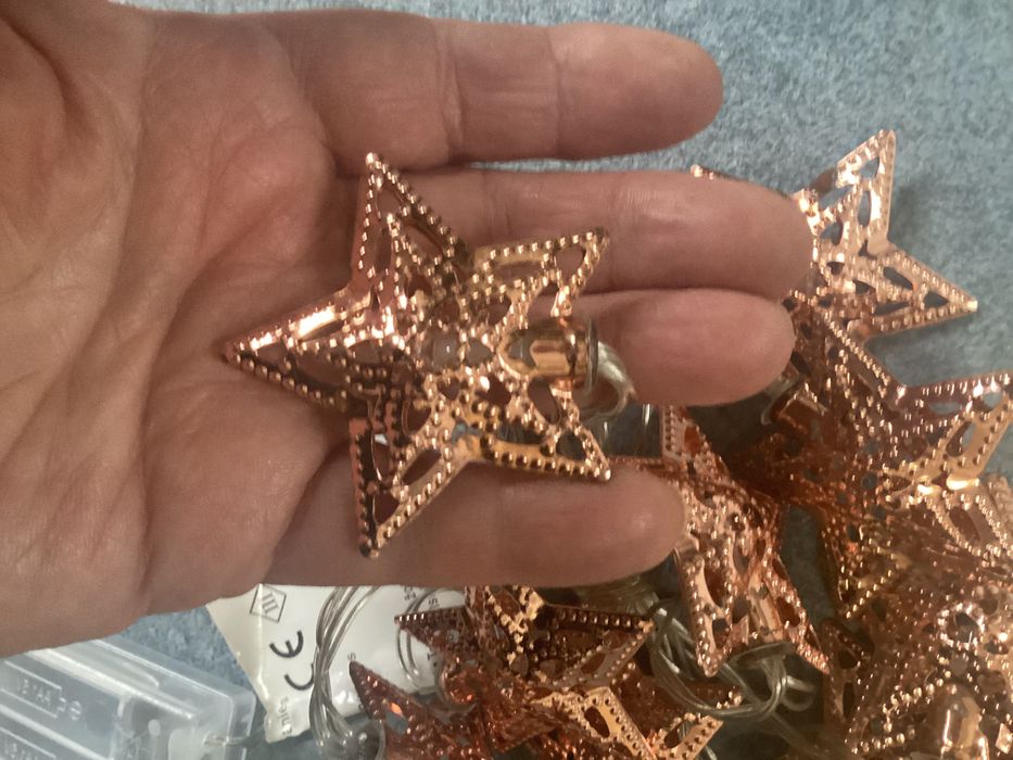 Гирлянда на батарейке Звезда. декор на Новый год